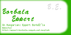 borbala eppert business card